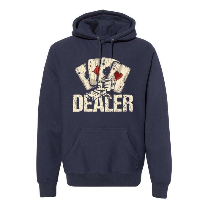 Casino Dealer Shirt Poker Dealer Shirt Costume Accessories Premium Hoodie