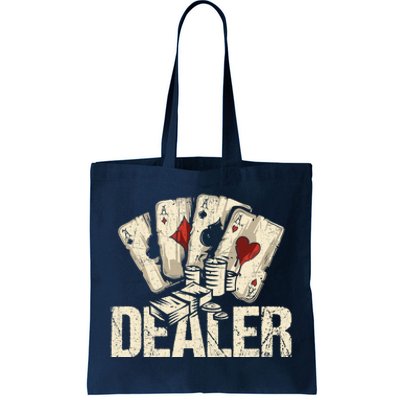 Casino Dealer Shirt Poker Dealer Shirt Costume Accessories Tote Bag