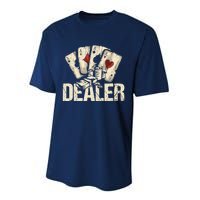 Casino Dealer Shirt Poker Dealer Shirt Costume Accessories Performance Sprint T-Shirt