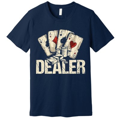 Casino Dealer Shirt Poker Dealer Shirt Costume Accessories Premium T-Shirt