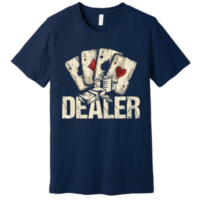 Casino Dealer Shirt Poker Dealer Shirt Costume Accessories Premium T-Shirt