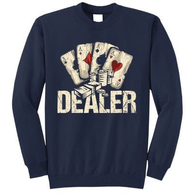 Casino Dealer Shirt Poker Dealer Shirt Costume Accessories Tall Sweatshirt