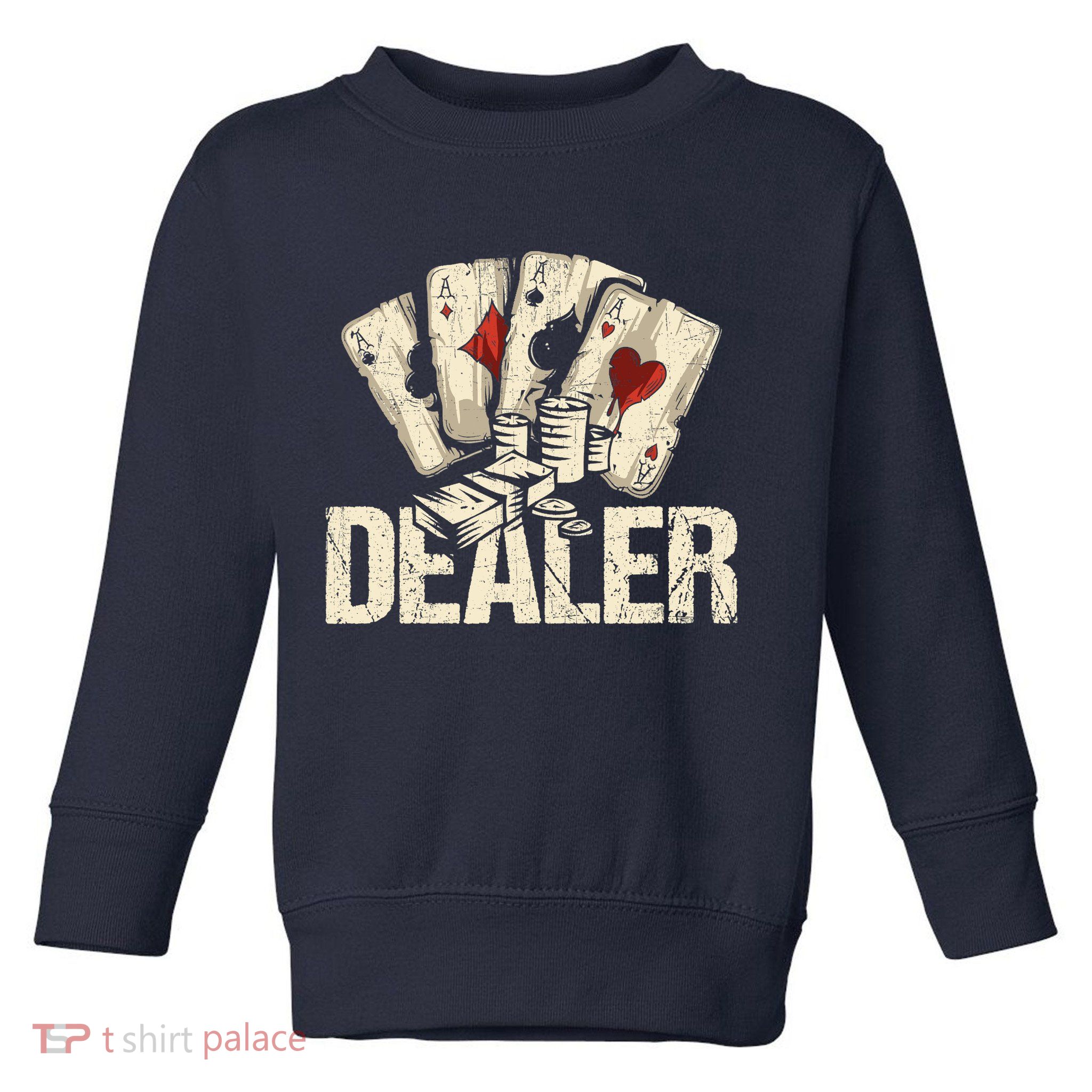 Casino Dealer Shirt Poker Dealer Shirt Costume Accessories Toddler Sweatshirt