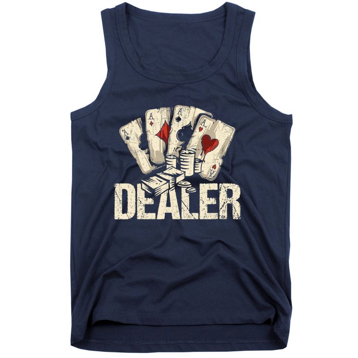 Casino Dealer Shirt Poker Dealer Shirt Costume Accessories Tank Top