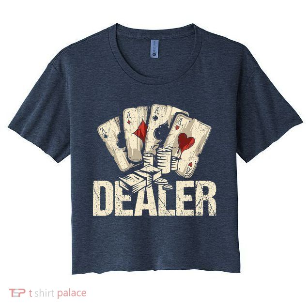 Casino Dealer Shirt Poker Dealer Shirt Costume Accessories Crop Top