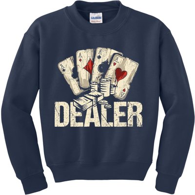 Casino Dealer Shirt Poker Dealer Shirt Costume Accessories Kids Sweatshirt