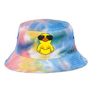 Cool Duckie Sunglasses Duckling Funny Ducky Rubber Duck Tie Dye Newport Bucket Hat