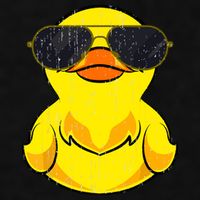 Cool Duckie Sunglasses Duckling Funny Ducky Rubber Duck Ladies PosiCharge Tri-Blend Wicking Tank