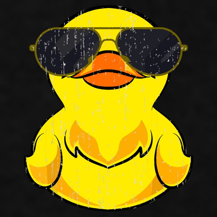 Cool Duckie Sunglasses Duckling Funny Ducky Rubber Duck Ladies PosiCharge Tri-Blend Wicking Tank