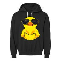 Cool Duckie Sunglasses Duckling Funny Ducky Rubber Duck Garment-Dyed Fleece Hoodie