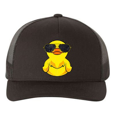 Cool Duckie Sunglasses Duckling Funny Ducky Rubber Duck Yupoong Adult 5-Panel Trucker Hat