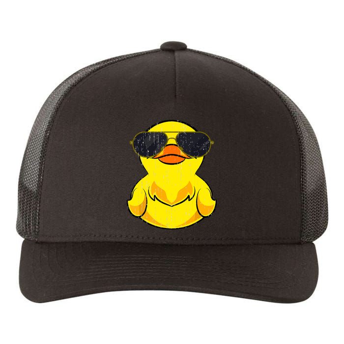 Cool Duckie Sunglasses Duckling Funny Ducky Rubber Duck Yupoong Adult 5-Panel Trucker Hat