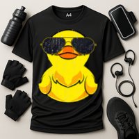 Cool Duckie Sunglasses Duckling Funny Ducky Rubber Duck Performance Shirt