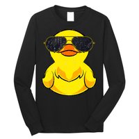 Cool Duckie Sunglasses Duckling Funny Ducky Rubber Duck Long Sleeve Shirt