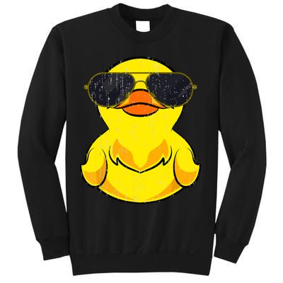 Cool Duckie Sunglasses Duckling Funny Ducky Rubber Duck Sweatshirt