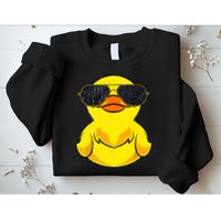 Cool Duckie Sunglasses Duckling Funny Ducky Rubber Duck Sweatshirt