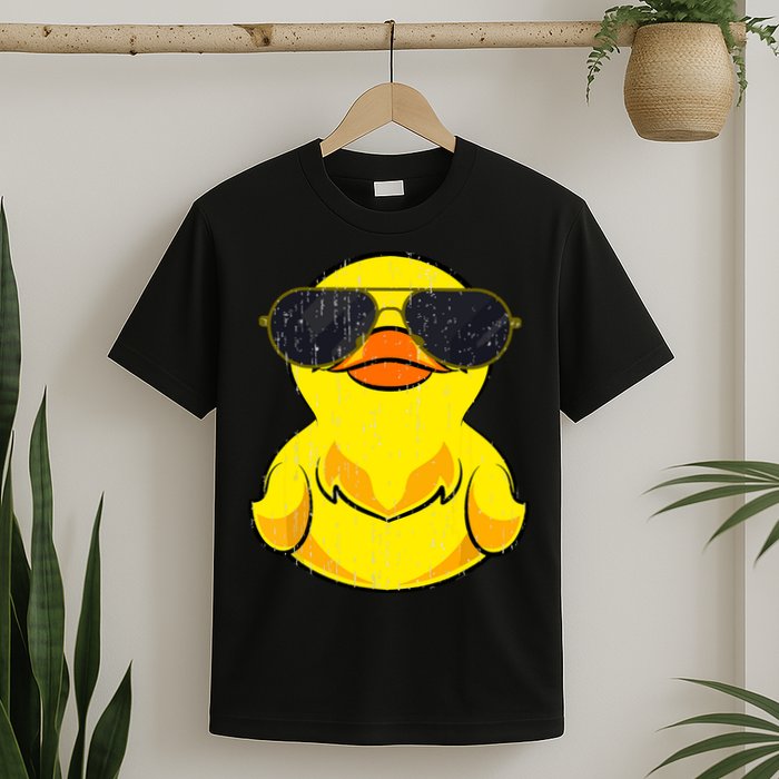 Cool Duckie Sunglasses Duckling Funny Ducky Rubber Duck T-Shirt