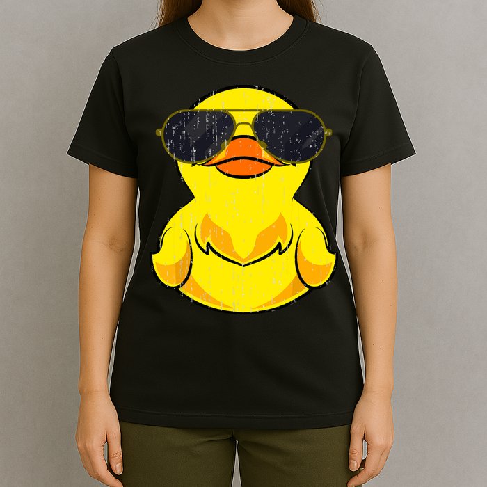 Cool Duckie Sunglasses Duckling Funny Ducky Rubber Duck T-Shirt