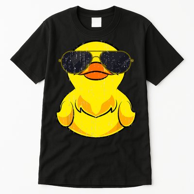 Cool Duckie Sunglasses Duckling Funny Ducky Rubber Duck Tall T-Shirt