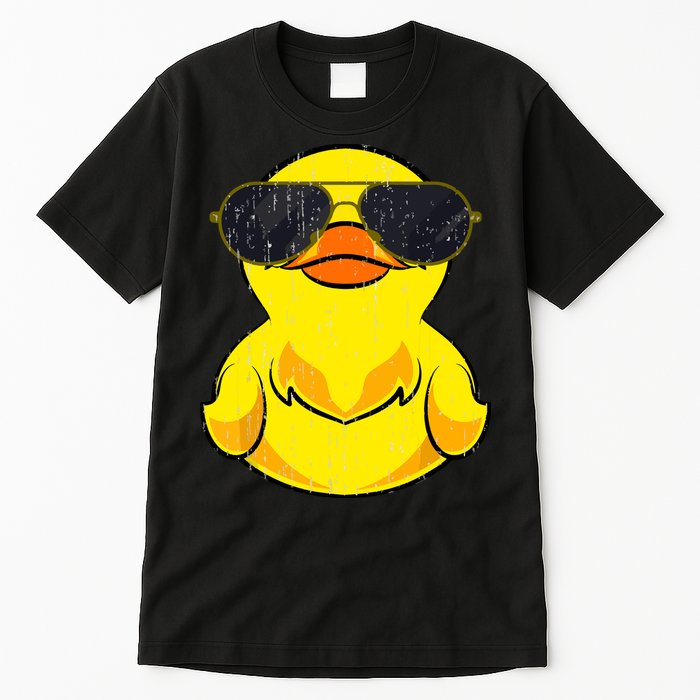 Cool Duckie Sunglasses Duckling Funny Ducky Rubber Duck Tall T-Shirt