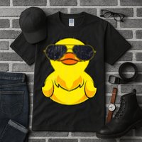 Cool Duckie Sunglasses Duckling Funny Ducky Rubber Duck Tall T-Shirt