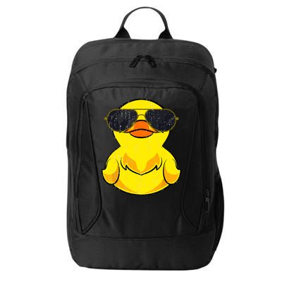 Cool Duckie Sunglasses Duckling Funny Ducky Rubber Duck City Backpack