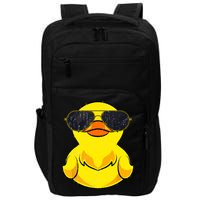 Cool Duckie Sunglasses Duckling Funny Ducky Rubber Duck Impact Tech Backpack