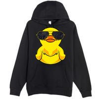 Cool Duckie Sunglasses Duckling Funny Ducky Rubber Duck Premium Pullover Hoodie