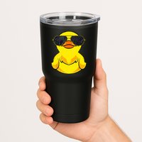 Cool Duckie Sunglasses Duckling Funny Ducky Rubber Duck Tumbler