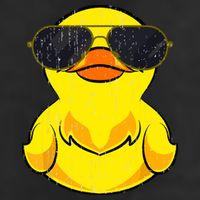 Cool Duckie Sunglasses Duckling Funny Ducky Rubber Duck 25L Jumbo Tote