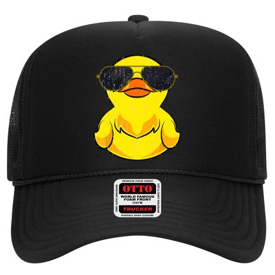 Cool Duckie Sunglasses Duckling Funny Ducky Rubber Duck Trucker Hat
