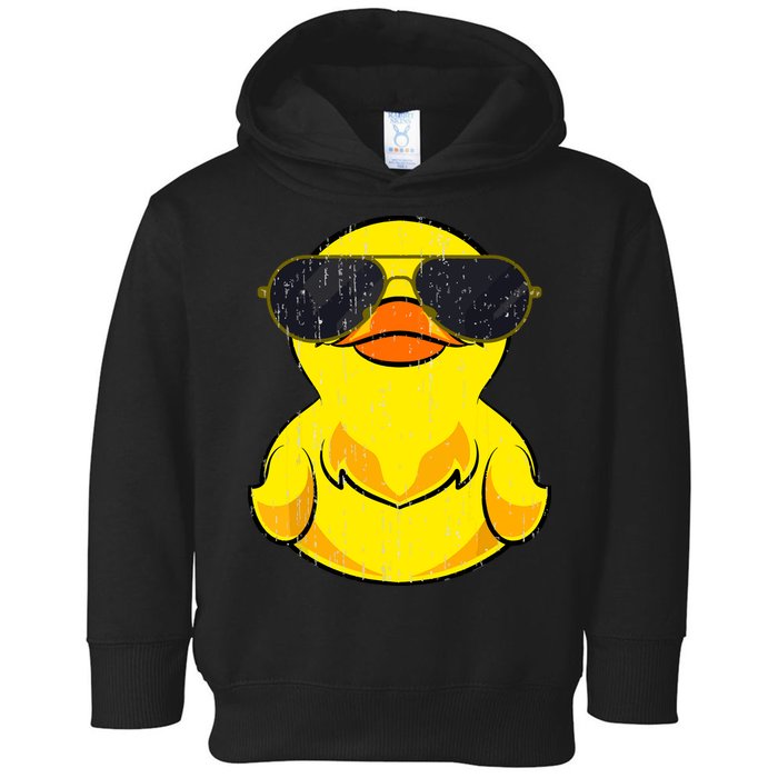 Cool Duckie Sunglasses Duckling Funny Ducky Rubber Duck Toddler Hoodie