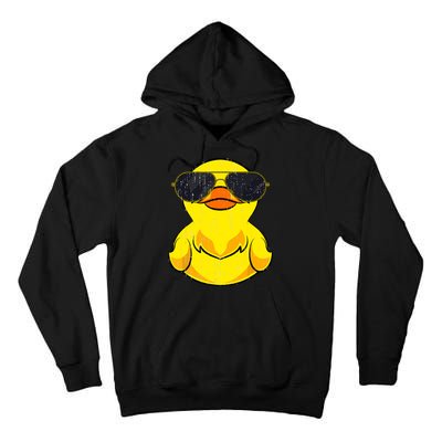 Cool Duckie Sunglasses Duckling Funny Ducky Rubber Duck Tall Hoodie