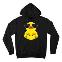 Cool Duckie Sunglasses Duckling Funny Ducky Rubber Duck Tall Hoodie