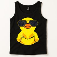 Cool Duckie Sunglasses Duckling Funny Ducky Rubber Duck Tank Top