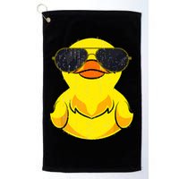 Cool Duckie Sunglasses Duckling Funny Ducky Rubber Duck Golf Towel