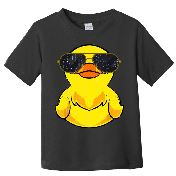 Cool Duckie Sunglasses Duckling Funny Ducky Rubber Duck Toddler T-Shirt