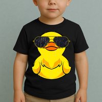 Cool Duckie Sunglasses Duckling Funny Ducky Rubber Duck Toddler T-Shirt