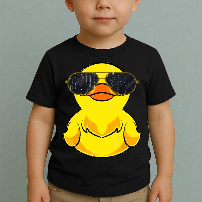 Cool Duckie Sunglasses Duckling Funny Ducky Rubber Duck Toddler T-Shirt