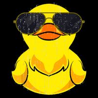 Cool Duckie Sunglasses Duckling Funny Ducky Rubber Duck Toddler T-Shirt