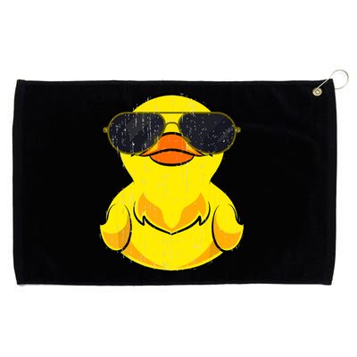 Cool Duckie Sunglasses Duckling Funny Ducky Rubber Duck Grommeted Golf Towel