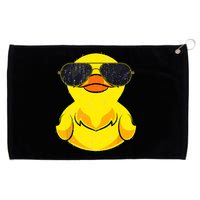Cool Duckie Sunglasses Duckling Funny Ducky Rubber Duck Grommeted Golf Towel