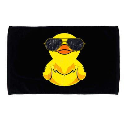 Cool Duckie Sunglasses Duckling Funny Ducky Rubber Duck Microfiber Hand Towel