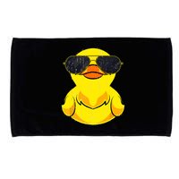Cool Duckie Sunglasses Duckling Funny Ducky Rubber Duck Microfiber Hand Towel