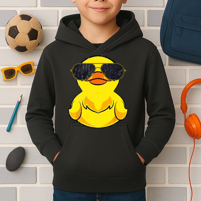 Cool Duckie Sunglasses Duckling Funny Ducky Rubber Duck Kids Hoodie