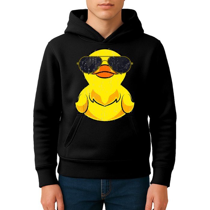 Cool Duckie Sunglasses Duckling Funny Ducky Rubber Duck Kids Hoodie