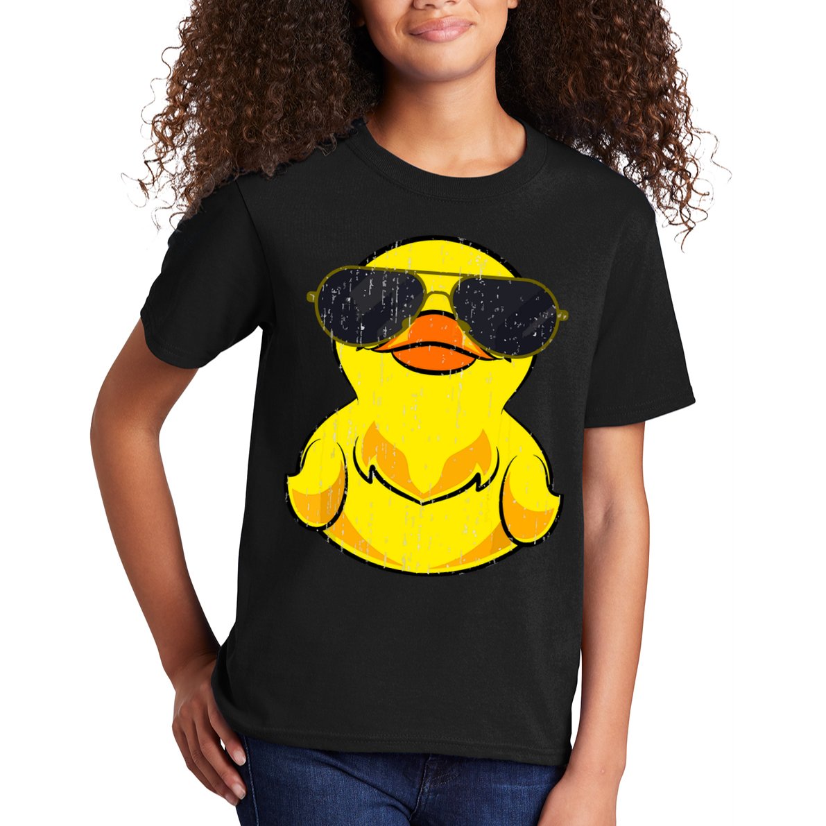 Cool Duckie Sunglasses Duckling Funny Ducky Rubber Duck Kids T-Shirt