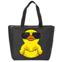 Cool Duckie Sunglasses Duckling Funny Ducky Rubber Duck Zip Tote Bag