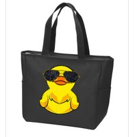 Cool Duckie Sunglasses Duckling Funny Ducky Rubber Duck Zip Tote Bag