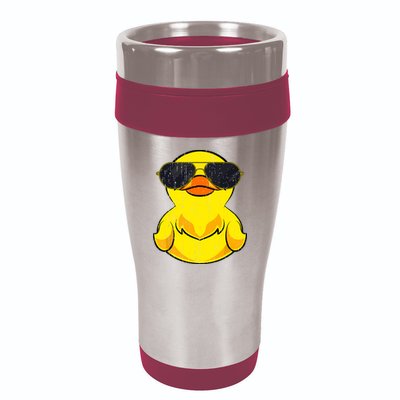 Cool Duckie Sunglasses Duckling Funny Ducky Rubber Duck 16oz Travel Tumbler